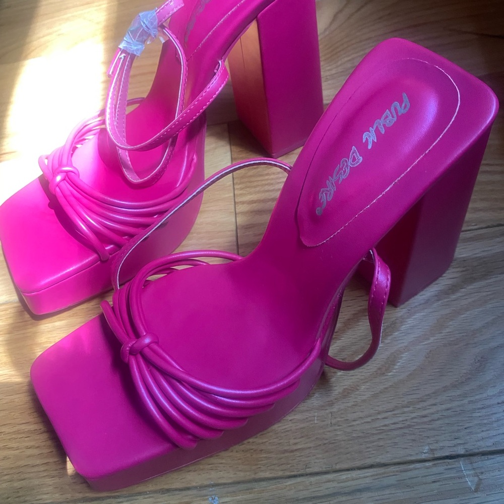 Pink Women's Platform Sandals
